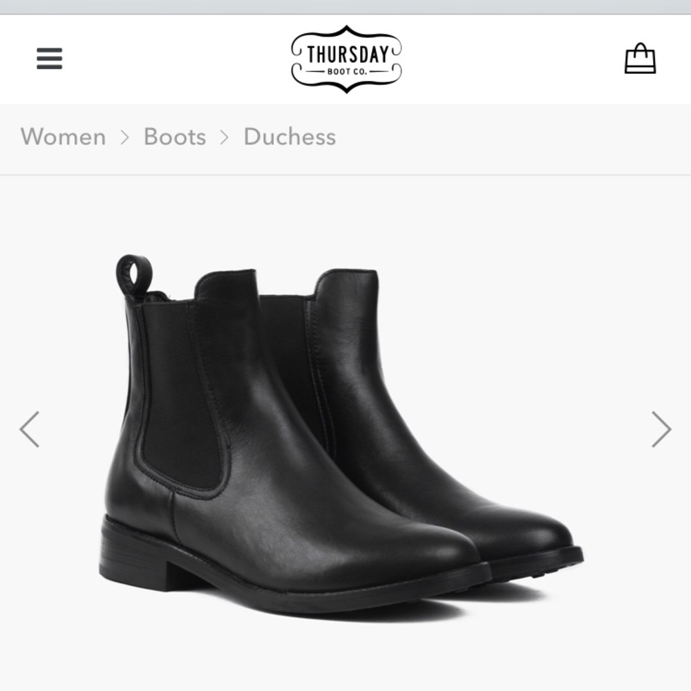 Thursday Duchess Boots - Black - Size 8.5